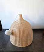 Rotan / rieten hanglampen, Ophalen of Verzenden, Zo goed als nieuw, Overige materialen, 50 tot 75 cm