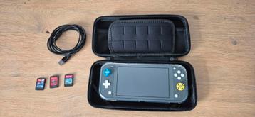 Nintendo switch lite met 3 games!!  beschikbaar voor biedingen