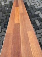 Hardhouten vloer lamelparket 49 m2, 18 cm breed, Doe-het-zelf en Verbouw, 150 cm of meer, Parket, Gebruikt, 10 tot 30 cm