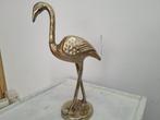 schitterende metalen lopende flamingo messing, Verzamelen, Beelden en Beeldjes, Ophalen of Verzenden, Zo goed als nieuw, Overige typen