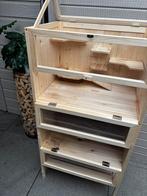 Zeer fraai dubbel hamsterhok te koop. Zo goed als nieuw., Ophalen, Zo goed als nieuw, 90 cm of meer, Hok