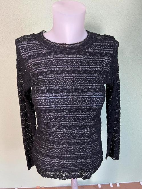 Marccain top zwart kant N4 nieuw met prijskaartje, Kleding | Dames, Tops, Nieuw, Maat 38/40 (M), Zwart, Lange mouw, Ophalen of Verzenden