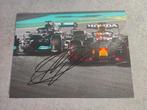 Foto van Max Verstappen met originele handtekening, Verzamelen, Ophalen of Verzenden, Zo goed als nieuw, Formule 1