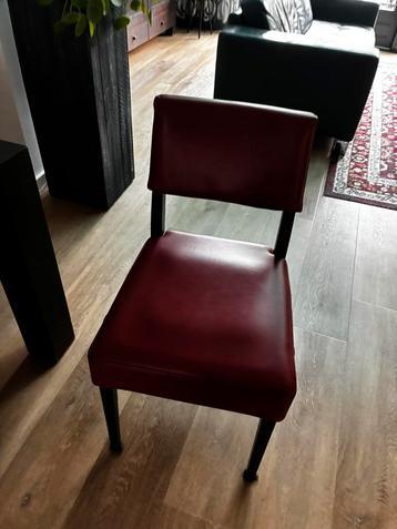 Eetkamerstoelen 6 stuks leer