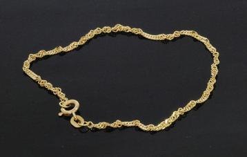 Singapore 14k gouden schakel dames armband fraai beschikbaar voor biedingen