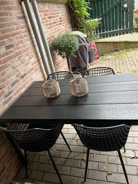 Tuinset met 4 kuipstoelen, Tuin en Terras, Tuinsets en Loungesets, Zo goed als nieuw, Aluminium, Ophalen of Verzenden