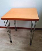 Bijzettafel Arne Jacobsen Fritz Hansen hairpin poten zgan, Ophalen, Minder dan 45 cm, Minder dan 55 cm, Metaal of Aluminium