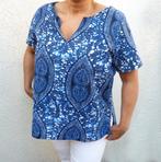 Orischa: A-lijn top van Afrikaanse batik stof (tailor made), Kleding | Dames, Tops, Blauw, Maat 42/44 (L), Orischa, Zo goed als nieuw