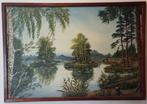 Landschap Schilderij L: 82cm H: 56cm, Ophalen