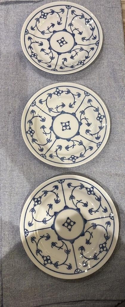 3x blau saks ontbijtborden, Ophalen, Zo goed als nieuw, Bord(en), Overige stijlen