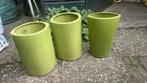 3 grote bloempotten, Tuin en Terras, Bloembakken en Plantenbakken, Steen, Minder dan 60 cm, Rond, Ophalen of Verzenden