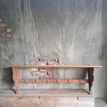 Oud brocante houten regaal keukenrek schap rek *Etage3*  beschikbaar voor biedingen
