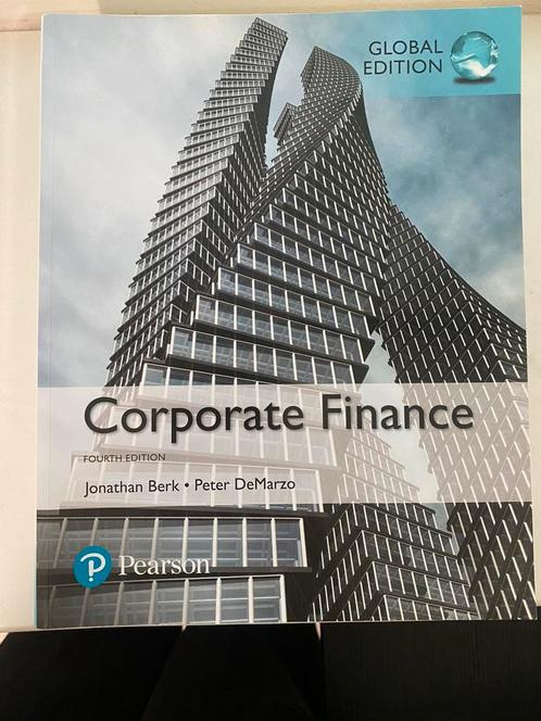 Corporate Finance Pearson, Boeken, Economie, Management en Marketing, Zo goed als nieuw, Overige onderwerpen, Ophalen of Verzenden