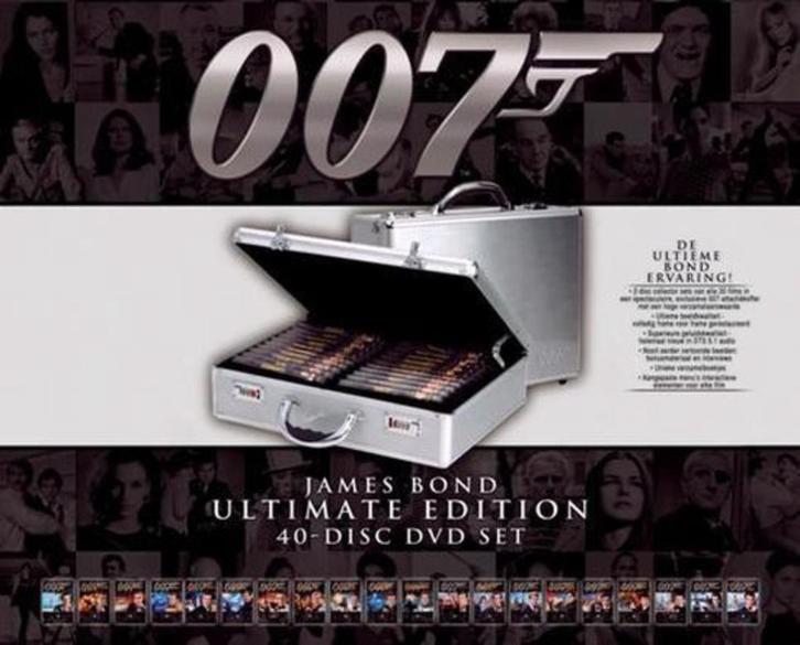 JAMES BOND COMPLETE COLLECTIE 26 STUKS INCL. KOFFER, Cd's en Dvd's, Dvd's | Tv en Series, Zo goed als nieuw, Actie en Avontuur