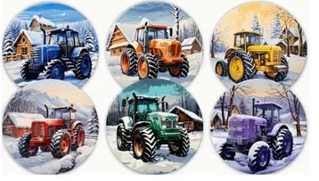 Onderzetters met Tractor afbeeldingen beschikbaar voor biedingen