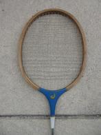 Vintage houten badminton racket, Sport en Fitness, Badminton, Ophalen of Verzenden, Gebruikt, Racket(s)
