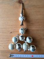 Kerstballen set, klassiek glas klein met piek, Diversen, Kerst, Ophalen of Verzenden, Gebruikt