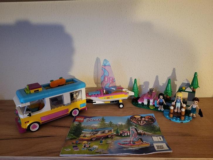 41681 Lego Friends: Forest Camper en Zeilboot, Kinderen en Baby's, Speelgoed | Duplo en Lego, Gebruikt, Lego, Complete set, Ophalen of Verzenden