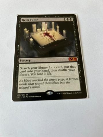 Grim Tutor beschikbaar voor biedingen