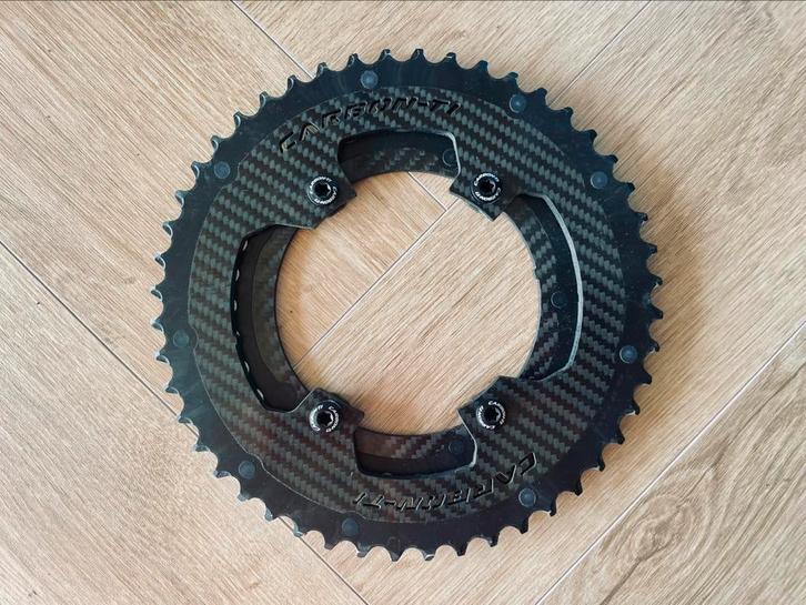 SRAM AXS Carbon-Ti 107BCD crankbladen, 48/35T, als nieuw, Fietsen en Brommers, Fietsonderdelen, Zo goed als nieuw, Racefiets, Crankstel of Pedalen
