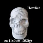 Howliet Schedel  groot- 11x9cm, edelstenen mineralen, Ophalen