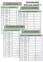PDF-BESTAND leuke OEFENBLADEN SPELLING groep 7, Ophalen, Nieuw, Taal en Lezen