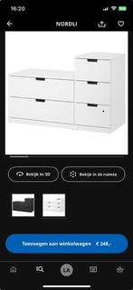 IKEA Nordli ladekast, Huis en Inrichting, Ophalen, 5 laden of meer, 50 tot 100 cm, Zo goed als nieuw