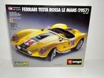 BBurago Ferrari testarossa 1957 1/18 diecast geel, Ophalen of Verzenden, Zo goed als nieuw, Auto, Bburago