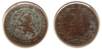 2 ½ cent 1877 beschikbaar voor biedingen