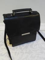 Leren heren tas schoudertas leer documenten tas crossbody, Overige merken, Zwart, Ophalen of Verzenden, Zo goed als nieuw