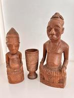 Kuba Koninklijke Ndop beelden set collectie Antropoloog 1950, Ophalen of Verzenden