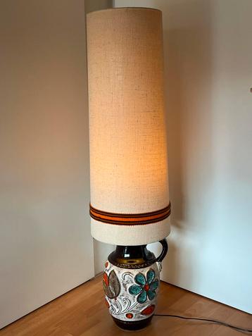 Vintage West-Germany Bay lampvoet incl. grote lampenkap