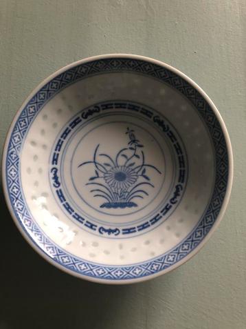 6 Vintage porseleinen rijstkommen. beschikbaar voor biedingen