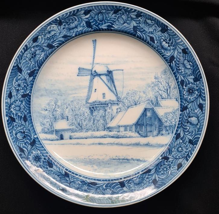 Zeer groot wandbord Tichelaar Makkum, Antiek en Kunst, Antiek | Wandborden en Tegels, Ophalen of Verzenden