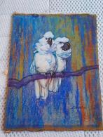 Pastel Kakatoes van A.Spronkkelhorst,1930, Ophalen of Verzenden