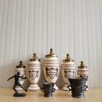 Antieke Apothekers Potten - Complete Set + Vijzels, Antiek en Kunst, Ophalen of Verzenden