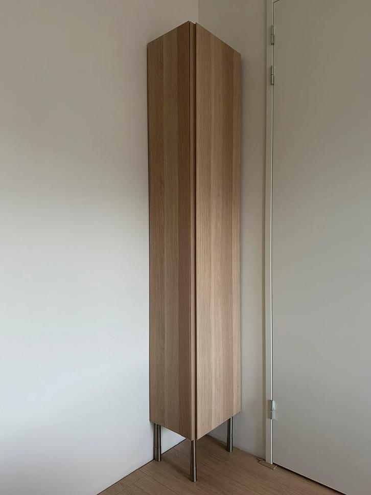 Zeer nette IKEA badkamerkast Godmorgon licht eiken, Huis en Inrichting, Badkamer | Badkamermeubels, Zo goed als nieuw, (Half)hoge kast
