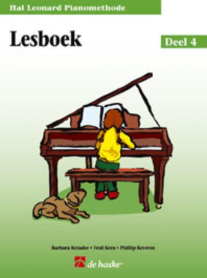 piano-Hal leonard pianomethode lesboek 4 + meespeelcd, Muziek en Instrumenten, Bladmuziek, Les of Cursus, Piano, Ophalen of Verzenden