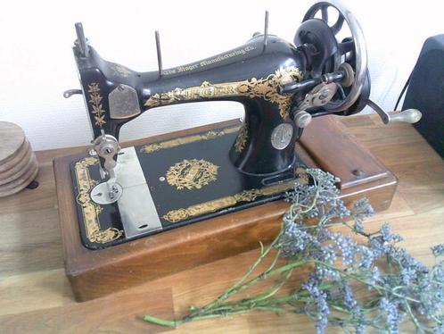 VINTAGE SINGER naaimachine handmachine draaiwiel, Antiek en Kunst, Curiosa en Brocante, Ophalen