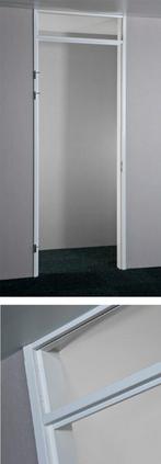 stalen kozijn met binnen deur, Doe-het-zelf en Verbouw, Kozijnen en Schuifpuien, Deurkozijn, Zo goed als nieuw, Metaal, 225 cm of meer