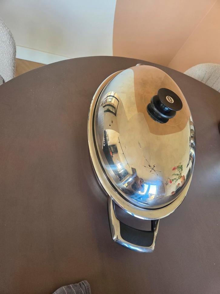 Ovale AMC pan, ideaal voor asperges of vis, Huis en Inrichting, Keuken | Potten en Pannen, Koekenpan of Braadpan, Gietijzer, Ophalen of Verzenden