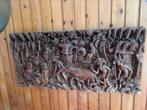 Indonesisch muur houtsnijwerk, Antiek en Kunst, Kunst | Beelden en Houtsnijwerken, Ophalen of Verzenden