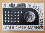 Sticker eerste mens op de maan 21 juli 1969, Ophalen of Verzenden, Zo goed als nieuw, Overige typen