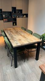 Eetkamertafel met 6 stoelen, Huis en Inrichting, Tafels | Eettafels, Ophalen, Kunststof, Gebruikt, 50 tot 100 cm