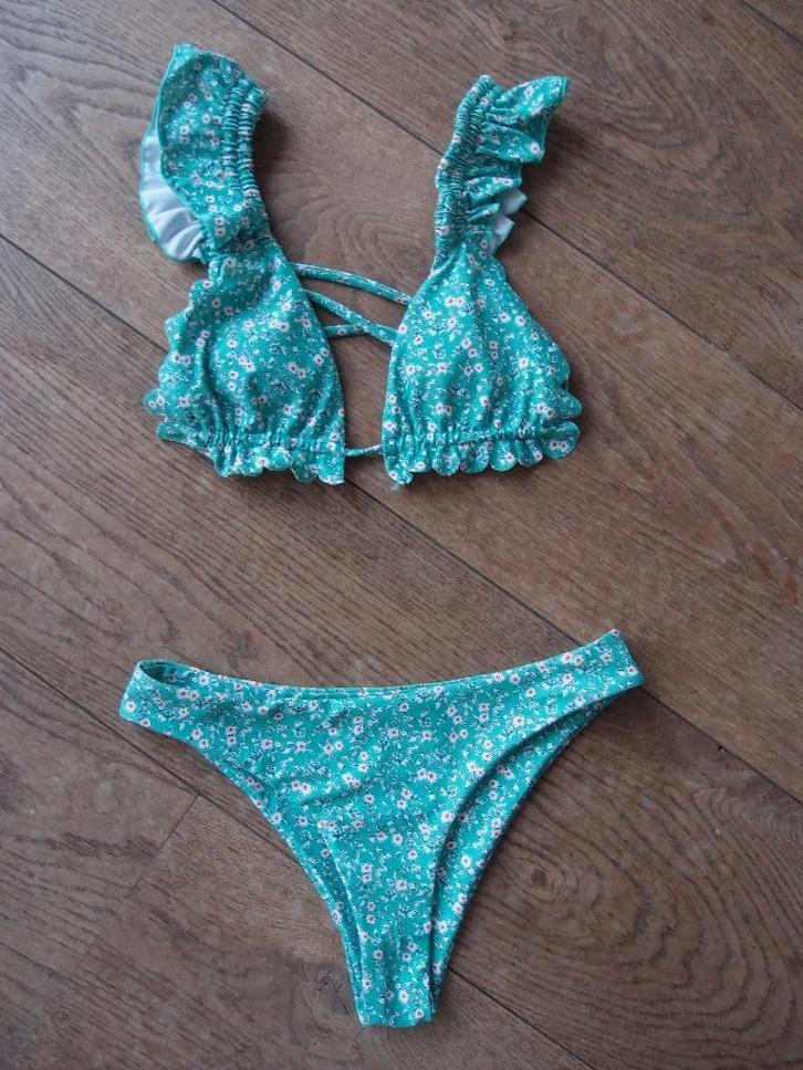 Leuke dames meisjes Shein padded bikini maat XS, Kleding | Dames, Badmode en Zwemkleding, Zo goed als nieuw, Bikini, Groen, Ophalen of Verzenden