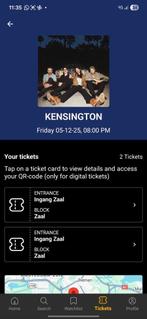 Kensington Ziggo Dome 5 december 2025, Tickets en Kaartjes, Twee personen, December