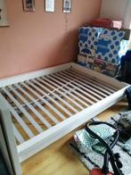 Bed en/of bedframe, Huis en Inrichting, Slaapkamer | Bedden, Ophalen, Overige materialen, Gebruikt, Wit