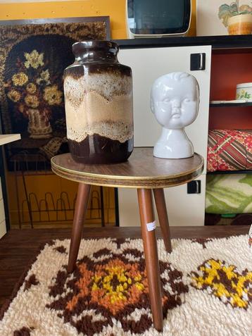 Vintage jaren 70 planten tafeltje/ side table beschikbaar voor biedingen