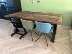 Eettafel driftwood 200x100 cm, Huis en Inrichting, Ophalen, 200 cm of meer, 50 tot 100 cm, Zo goed als nieuw