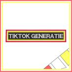 Tekstembleem - TIKTOK GENERATIE (RWG), Oeteldonk, Carnaval, Verzenden, Nieuw